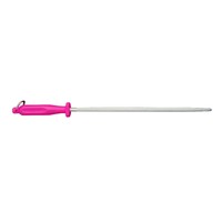 12" Medium Cut Round Steel Pink Handle