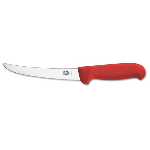 Victorinox 6inch Red Wide Curved Boning Knife